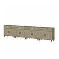 thumbnail image 6 of WAMPAT 135" Farmhouse Buffet Cabinet with 8 Storage Doors & 4 Drawers, Large Modern Coffee Bar Wooden Organizer for Kitchen, Living Room, Bedroom, Wash Grey, 6 of 8