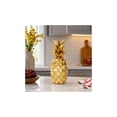 thumbnail image 2 of DecMode Gold Traditional Polystone Pineapple Fruit Sculpture, 6"W x 14"H, 2 of 13