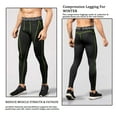 thumbnail image 3 of YUSHOW 3 Pack Mens Tights Cool Dry Compression Leggings for Men Base Layer Bottom for Sports and Gym L, 3 of 7