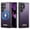 Purple, variant on Magnetic For Samsung Galaxy S21 Ultra Phone Case,Anti-Scratch Retro PU Leather Back,Enhanced Corner Protection,Compatible with Mag-Safe,Ultra Slim Shockproof Non-Slip Thin Fit Phone Case,Black