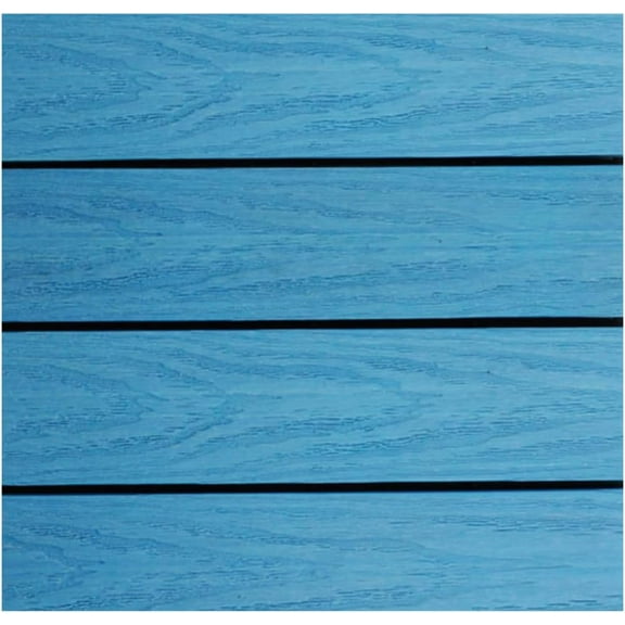 UltraShield Naturale 1 ft. x 1 ft. Quick Deck Outdoor Composite Deck Tile Sample (Caribbean Blue)