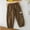 Brown, variant on Kids Workwear Pants 2026 New, Spring Fall Casual Wide Leg Cargo Pants for Boys and Girls, Elastic Waist & Cuff Loose Fit Trousers for Daily Wear Blackish Green 100