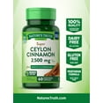 thumbnail image 3 of Cinnamon Capsules | 2500mg | Plus Chromium & Biotin | 60 Count | Non-GMO & Gluten Free Supplement | by Nature's Truth, 3 of 6