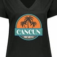 thumbnail image 4 of Inktastic Cancun Mexico Vacation Trip Women's Plus Size V-Neck T-Shirt, 4 of 5