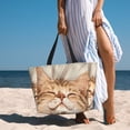 thumbnail image 7 of Hirioo Sleeping Cat In Blanket for Large Capacity Beach Travel Bag for Women Men Foldable Beach Bags, Ideal for Travel, Beach, Pool, Picnic, and Family Outings, 7 of 7