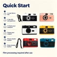 thumbnail image 4 of Reusable 35mm Film Camera With Built-In Flash, Focus-Free Point & Shoot, Manual Wind/Reload, ABS Retro Body – Uses Standard 135 Film Rolls (Film Not Included), 4 of 7