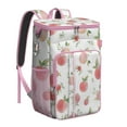 thumbnail image 1 of Bright Lemon Print Insulated Backpack Cooler, Leakproof Lunch Bag for Tropical Getaways and Road Trips, 1 of 6