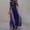 Blue, variant on Women's Loose A-line Printed Dress