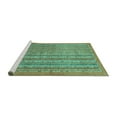 thumbnail image 2 of Ahgly Company Machine Washable Indoor Rectangle Abstract Turquoise Blue Modern Area Rugs, 2' x 5', 2 of 4