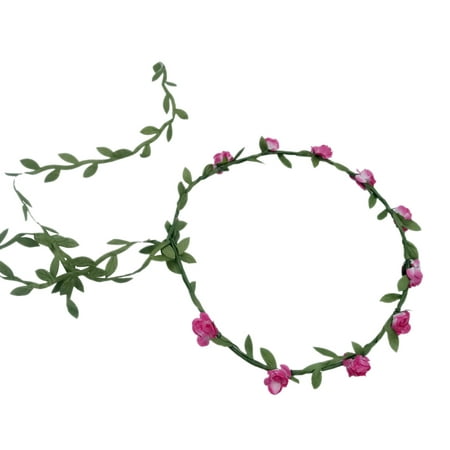 Cute Flower Crown Wreath Floral Garland Headband Party Supplies Decorations for Festival Wedding Party Vacation Photography (Best Loose Head Prop In The World)