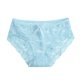 thumbnail image 1 of Braguitas sexy de encaje para mujer con malla hueca y lazo, cintura baja, mezcla de poliéster, nailon y spandex, talla única para 40-60 kg, ideal para un estilo sexy y de discoteca, 1 of 3