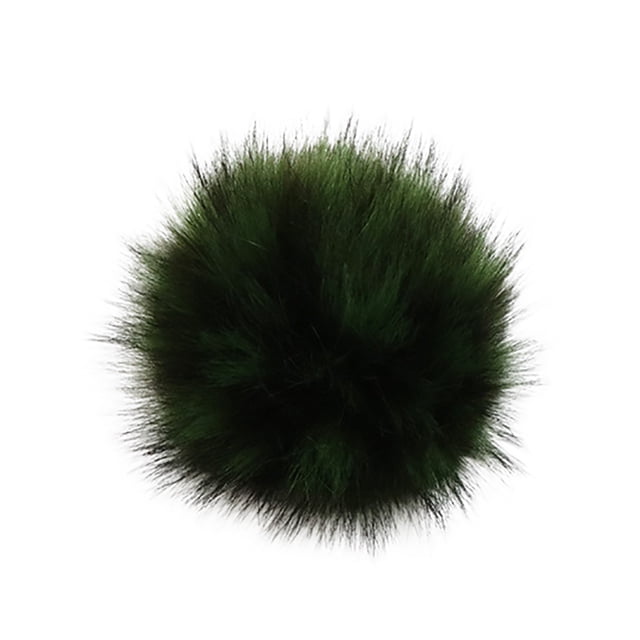 Jindong DIY Knitting Hats Accessires-Faux Fake Fur Pom Pom Ball with Press Button