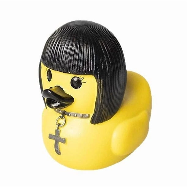 Halloween Satanic Ducks Decoraction, Novelty Dark Duck Ornaments for Gifts Home Bedroom Decor(Gothic Girl Duck)