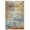Blue; Orange; Yellow; Gold; Beige; Cream, variant on Crystal Print Kaori Modern Abstract Beige Area Rug, 2x6
