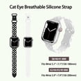 thumbnail image 2 of XIHAMA 2 Pack Silicone Braided Bands Compatible with Apple Watch 38mm 40mm 41mm 42mm 44mm 45mm 49mm for Women,Skeleton Woven Sport Strap for iWatch Series 9 8 7 6 5 4 3 2 1 SE., 2 of 6