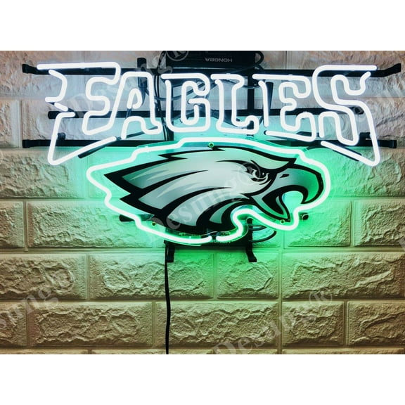 Queen Sense 24"x20" For Philadelphias Sports League Eagles Neon Sign HD Vivid Printing Handmade Artwork Beer Bar Pub Decor Wall Party Gift Neon Light 124PELEVVD