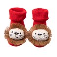 thumbnail image 1 of Calcetines rojos de Navidad para bebés Calcetines antideslizantes con agarre en el suelo (León rojo) Ehuebsd sin BPA, 1 of 9