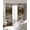 Brown,Bronze,Beige, variant on Vintage Minimalist Blackout Curtains for Bedroom/Living Room, Thermal Insulated Kitchen Curtains, Deep Blue Abstract Tie-dye Texture Grommet Darkening Window Treatment Drapes 42"x45"x2