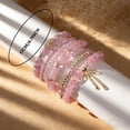 thumbnail image 6 of 1 Set Bohemian Beaded Bracelets for Women Bow Knot Charm Holiday Bracelets Stackable Stretch Bracelets for Beach Summer Vacation Party, 6 of 8