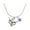 Blue, variant on Longhorn - Texas - Pink Bicone Crystal Necklace