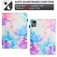 thumbnail image 6 of Allytechgroup Slim Case for Lenovo Tab P11 2nd Gen 2023,Marble Series Smart Cover Auto Sleep Wake Drop Protection Multi Angle Viewing Stand Elastic Band Flip Cover for Lenovo Tab P11 2,Purple Blue, 6 of 7