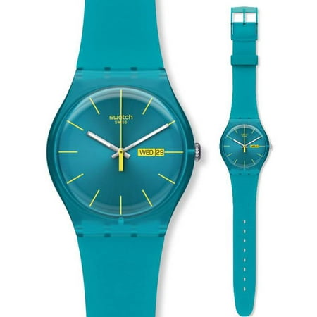 Swatch Turquoise Rebel Unisex Watch SUOL700
