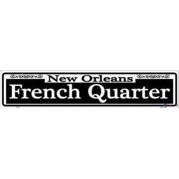 Metal tin Sign New Orleans French Qu Er Street Retro Vintage S 4x16 Inch Look Home Club Bar Poster Wall Art Decoration