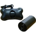 thumbnail image 2 of Petica 1000 Poop Bags Dog Waste Bags, Durable Premium Bulk Refill Rolls, Black + Leash Bone Dispenser, 12.5" L & 8.6" W, 2 of 5