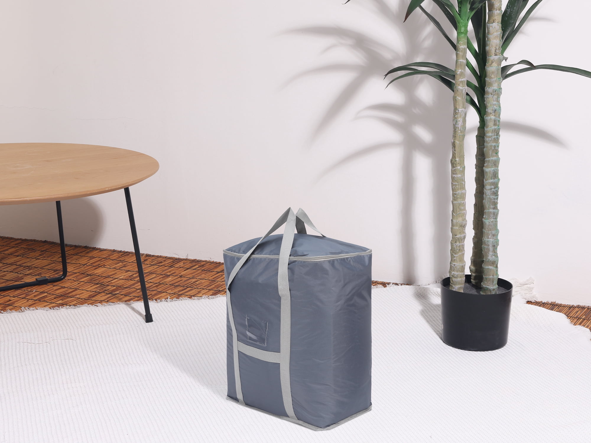 Unique Bargains 1 Pack Clothes Storage Bags Moving Bags Gray 20*16*20in