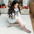 thumbnail image 6 of Fuzzy Socks for Women 4 Pairs Knee Fuzzy Socks Soft Warm High Socks Plush Winter Long Socks, 6 of 6
