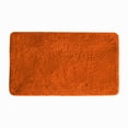 thumbnail image 3 of Queen Mary Bath Rug Luxury Soft Plush Thick Fluffy Microfiber Bathoom Mat, Non-Slip Rubber Back, Floor Mat Water Absorbent 18x30 - Orange, 3 of 5
