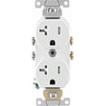 thumbnail image 2 of Leviton 125 20A 125V Duplex Receptacle in White — 20A 125V — UL Listed for US Residential Electrical Code Compliance, Drop-in NEC-Standard Wiring, 2 of 2