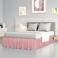 thumbnail image 2 of Unique Bargains Polyester  Ruffled Bed Skirt Brushed Durable Bedroom Sheet 16 Inch Drop, 2 of 9