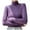 Purple, variant on SEAOPEN Women's Turtleneck Sweater Long Sleeve Ribbed Fitted Turtle Neck Casual Fall Fashion Basic Layering Knit Top Today Beige,L