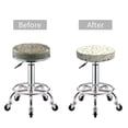 thumbnail image 5 of Goofa Vintage flowers Printed Stool Covers Round, Waterproof Round Bar Stool Covers Anti-Slip Round Bar Stool Seat Cover with Elastic Bands Durable -12 inch, 5 of 7