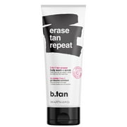 b.tan erase tan repeat - 2-in-1 tan eraser body wash + scrub, 8 fl oz