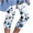 Blue, variant on Ecqkame Capris for Women Casual Summer Clearance Women's Summer Casual Elastic WaistPrinted Cropped Pants Black XL