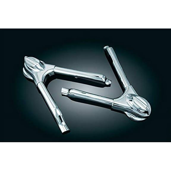 Kuryakyn 7815 Motorcycle Accent Accessory: Swingarm Covers for 2008-17 Harley-Davidson Softail Motorcycles, Chrome