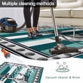 thumbnail image 5 of Teal Blue Anchor Outdoor Rug for Patio/Deck/Porch, Non-Slip Large Area Rug 3 x 5 Ft, Nautical Summer Beach Coastal Ocean Indoor Outdoor Rugs Washable Area Rugs, Reversible Camping Rug Carpet Runner, 5 of 8