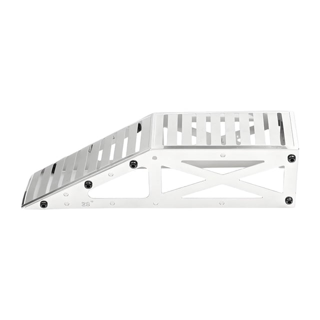 deevoka Portable Climbing Scene Props Obstacle Ramp Bridge Realistic Steel Accessory for silver