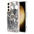 thumbnail image 2 of Funda para Samsung Galaxy S23+ 5g con galvanoplastia de doble cara IMD y soporte para anillo (sonrisa), 2 of 5