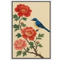 thumbnail image 6 of Framed Canvas Print Vintage Bird Wall Art Chinese Style Decorative for Living Room Bedroom - 16"x24" WHITE, 6 of 8