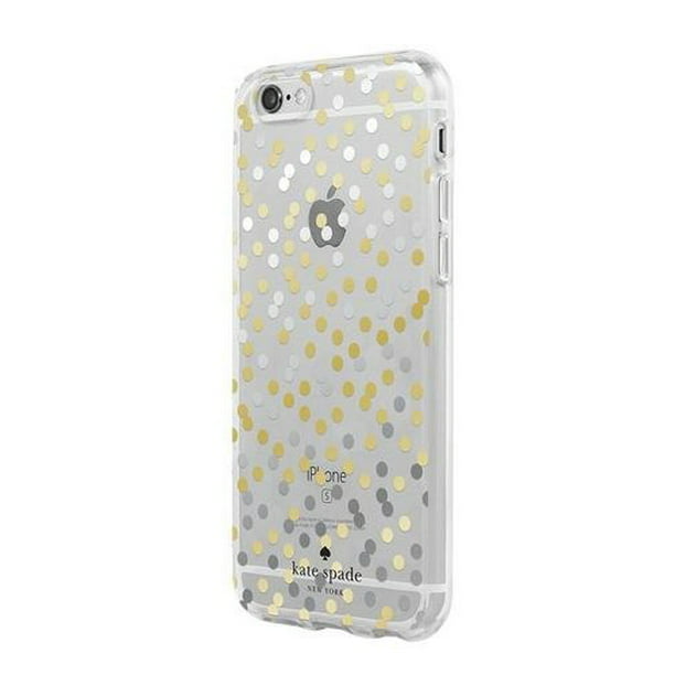 Kate Spade New York iPhone 7 Plus 6s Plus Confetti Dot Silver Gold -  
