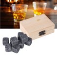 thumbnail image 2 of Juego de Regalo de Piedras Enfriadoras de Whisky, 9 Piezas/Caja de Hielo de Piedra de Fiesta, Barra esanía, Cerveza, Whisky, Zumo (gris) Ice Stone Ice Spptty cuidado personal, 2 of 7