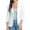 White, variant on Elsie & Zoey Dove XL Geranium Ruched Stretch Crepe Blazer for Women