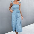 thumbnail image 2 of IROINNID Sleeveless Jumpsuit For Women Full-Length High Waist Boho Wide Leg Jumpsuit, 2 of 8