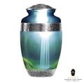 thumbnail image 6 of Ample Crimination URN Without Engraving | Large 10.5" Elegant Memorial Urn for Ashes with Meena Floral Design & Engraving Option ACU093, 6 of 8