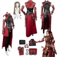 thumbnail image 2 of Disfraz de Aerith para mujer adulta, traje de Final Game Fantasy 7 Ever Crisis, chaqueta, pantalones, peluca, para Halloween y carnaval, 2 of 5