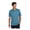 Harbor Blue Heather, variant on Unisex Recharge Jersey Polo | Short Sleeve Collared Shirt for Men & Women, Casual Performance Polo for Work - Harbor Blue Heather L