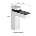 thumbnail image 2 of Unique Bargains Glass Bracket Wall Mount Adjustable Zinc Alloy Glass Shelf Clamp Bracket Bright Chrome 4 Pcs, 2 of 4